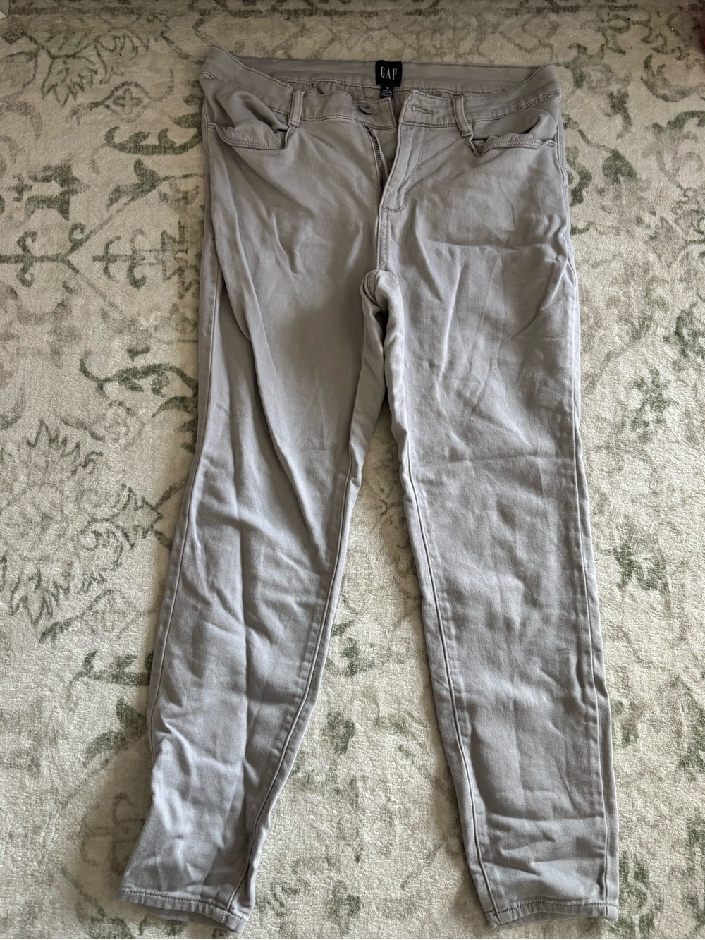GAP Women's Slim Straight Jeans — Light Beige Gray